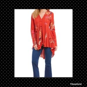 Free People Field of Butterflies Tunic M